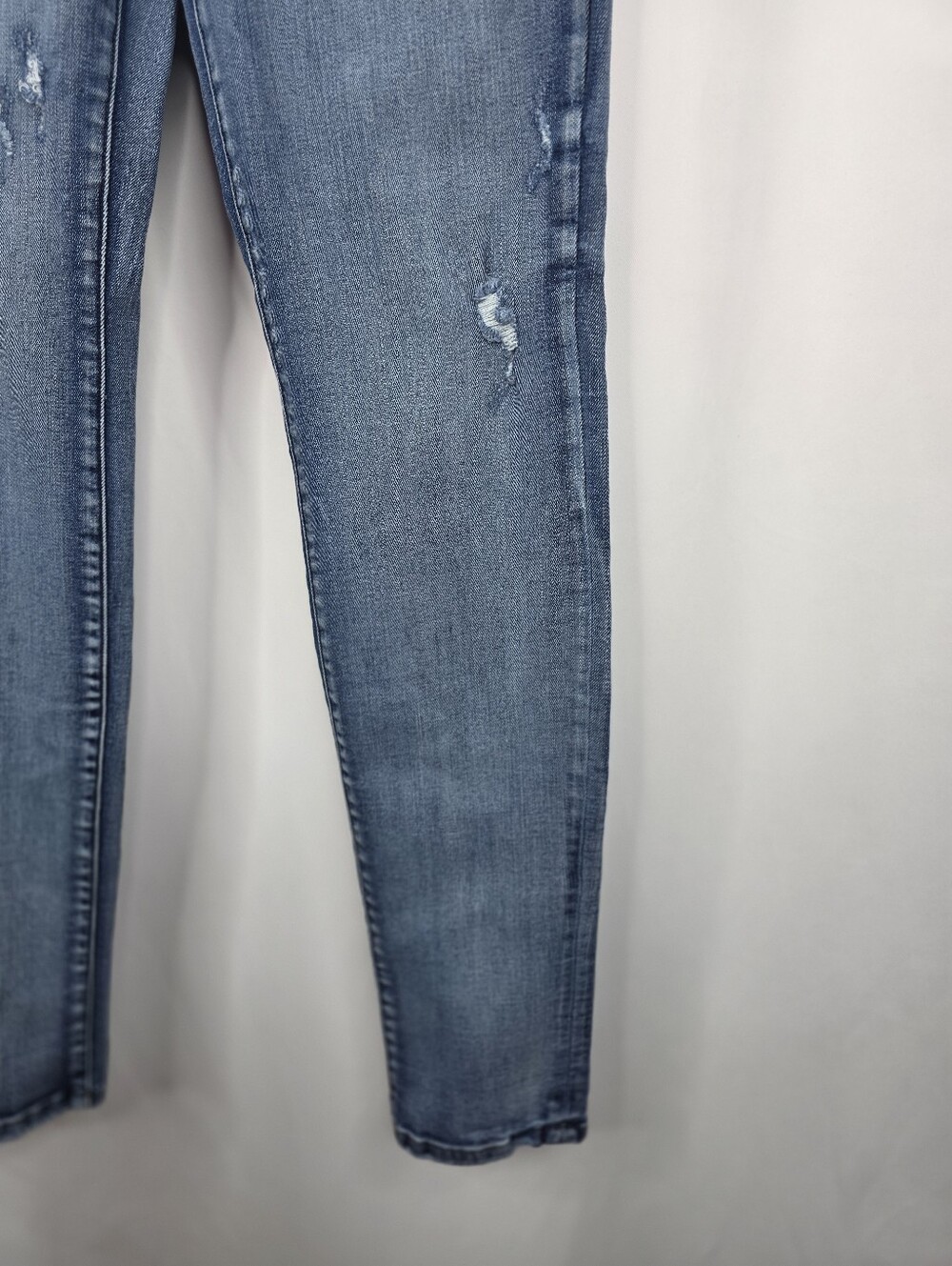 Judy Blue Skinny Fit Size 3/26 Distressed Raw Hem Button Fly Stretch Denim Jeans - Picture 7 of 16